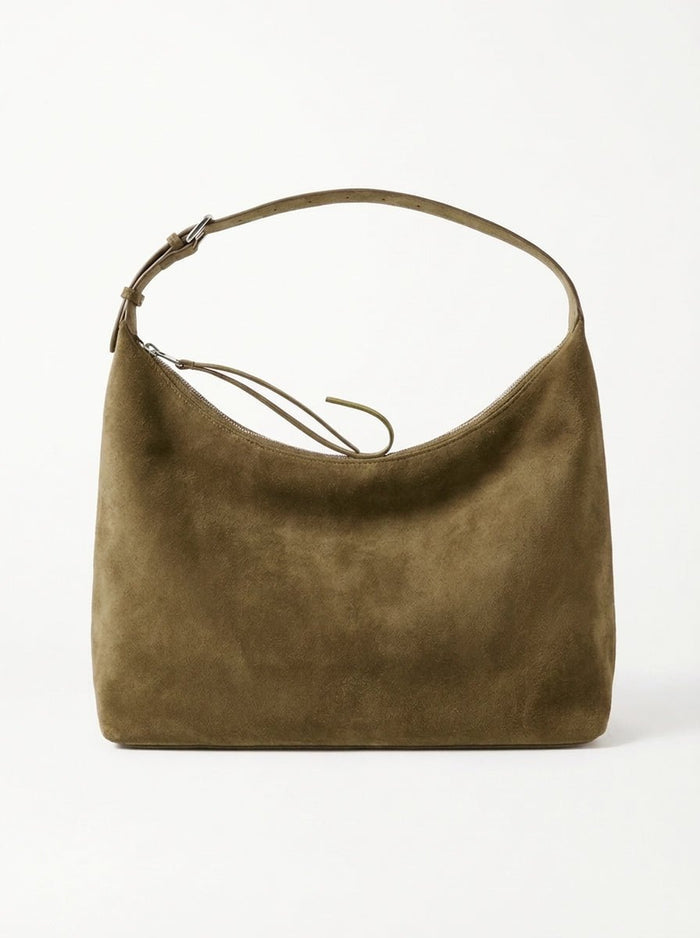 LEAH SUEDE BAG - GREEN - Dinvintageshop