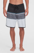 Lennox Scallop 19'' Boardshorts | Black Out Colour Block