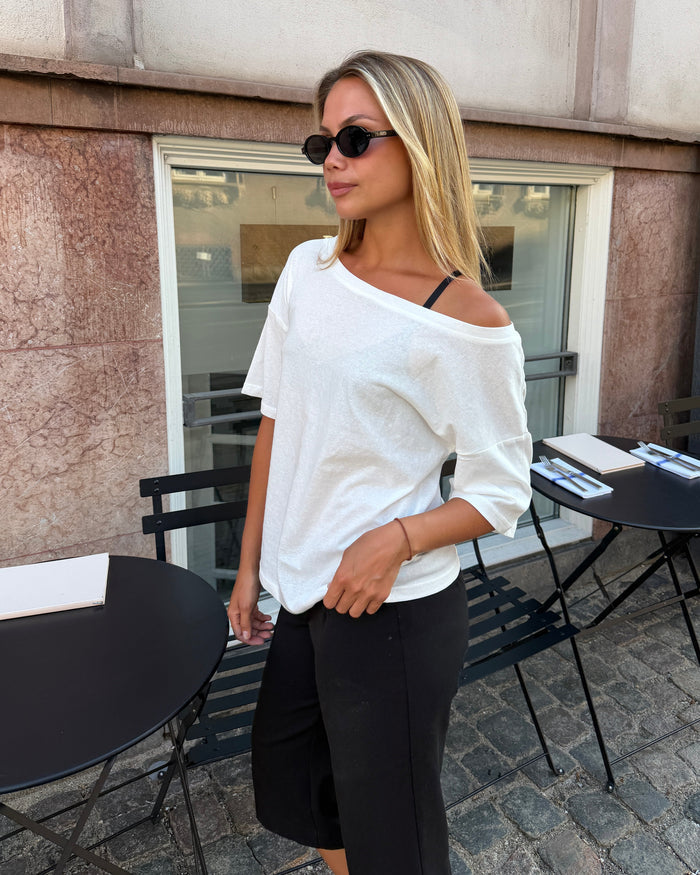 LIVA OFF-THE-SHOULDER TOP - WHITE