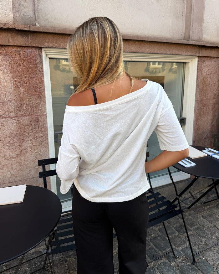 LIVA OFF-THE-SHOULDER TOP - WHITE