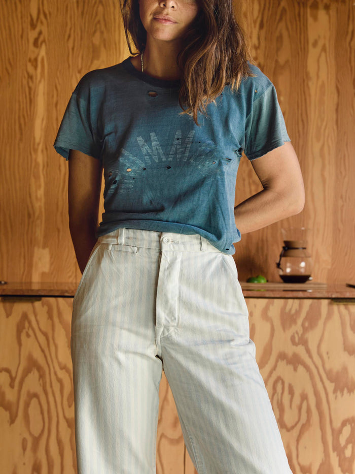 Sienna logan bleached indigo stripe