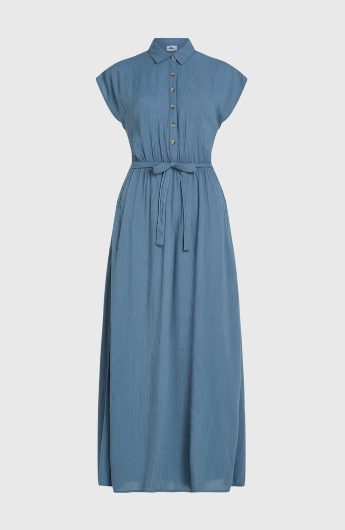 Lori Maxi Shirt Dress | Copen Blue
