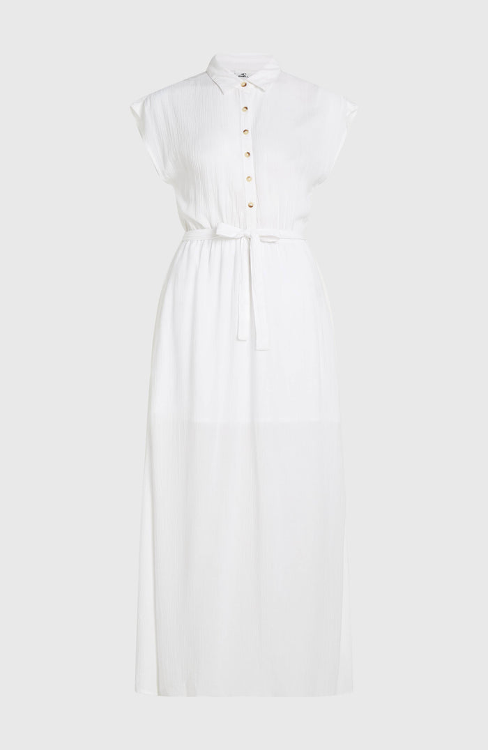 Lori Maxi Shirt Dress | Snow White