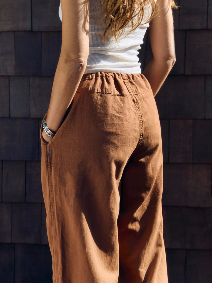 Black lounge pant in field brown