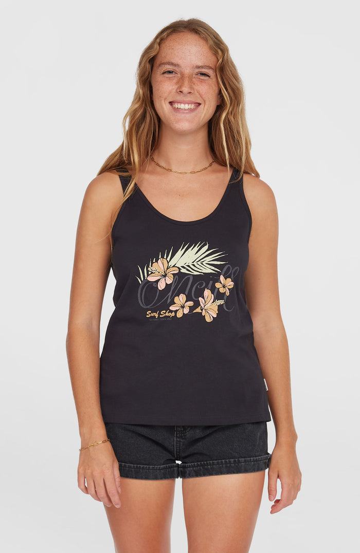 Luana Graphic Tank Top | Black Out