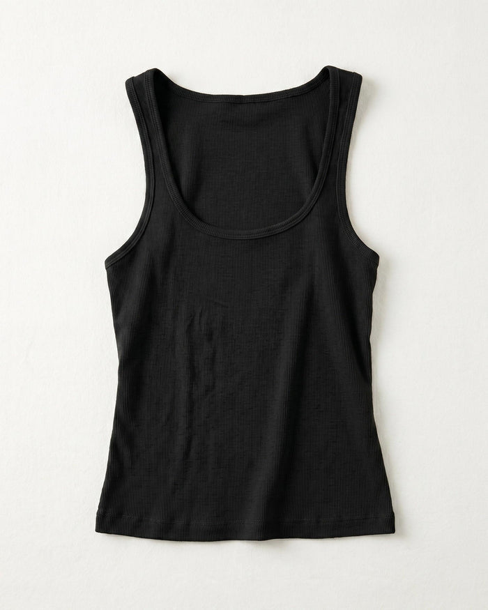 LUNA TANK TOP - BLACK