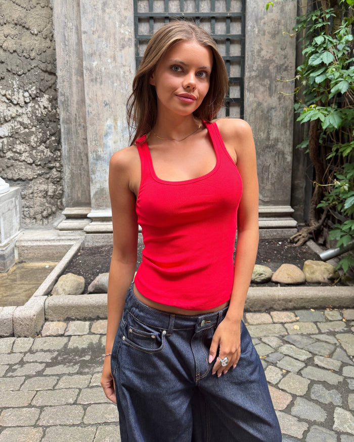 LUNA TANK TOP - RED