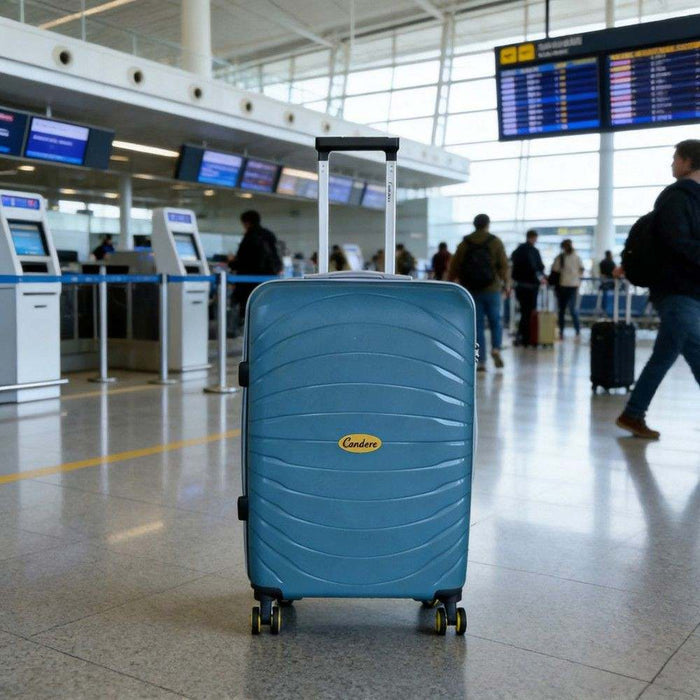 Luxurious Luggage/Hard Shell Travel Suitcase 22" Blue