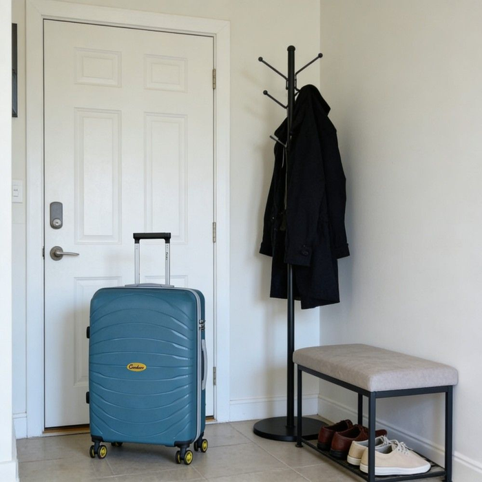 Luxurious Luggage/Hard Shell Travel Suitcase 22" Blue