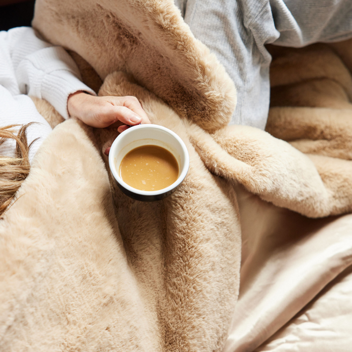 Luxury Indoor Lap Blanket with Waterproof Backing | Pretty Rugged