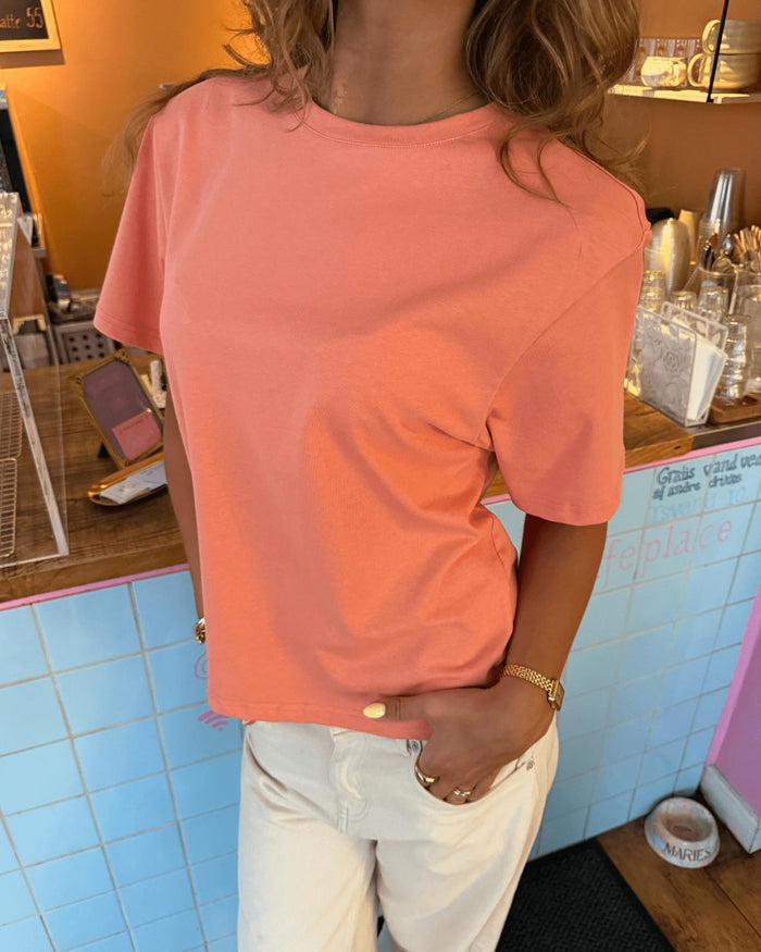 LYKKE TEE - CORAL