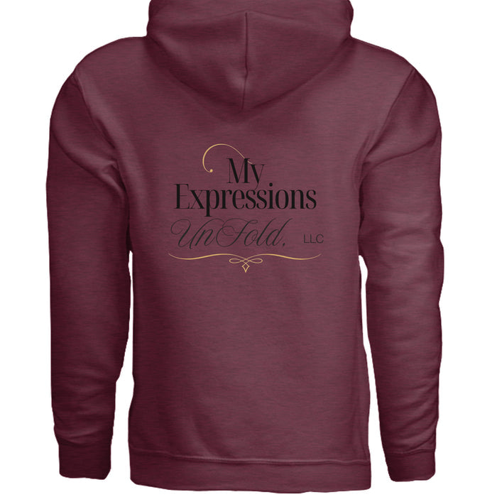 Heather Dark Maroon - G185 - BACK