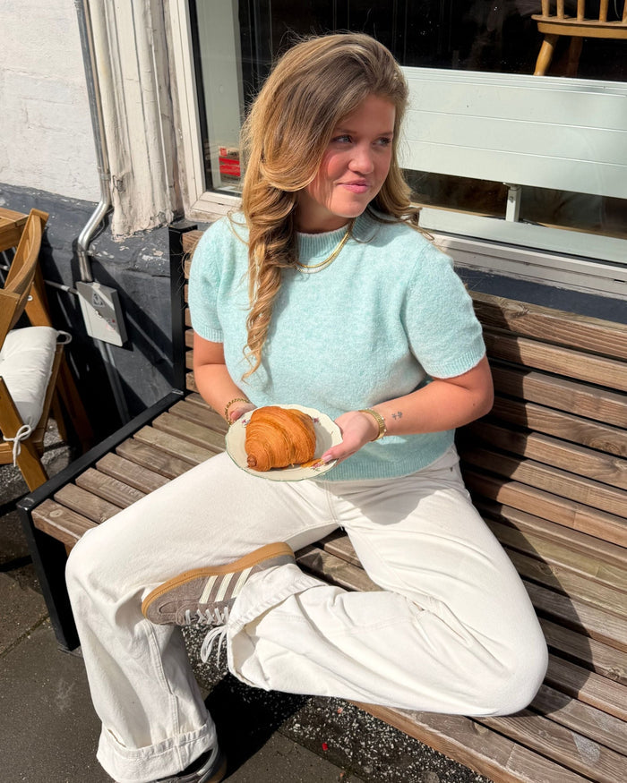 MADDIE KNIT SS - TEAL