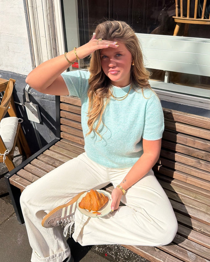 MADDIE KNIT SS - TEAL