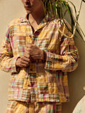 Tan madras jacket in townsend