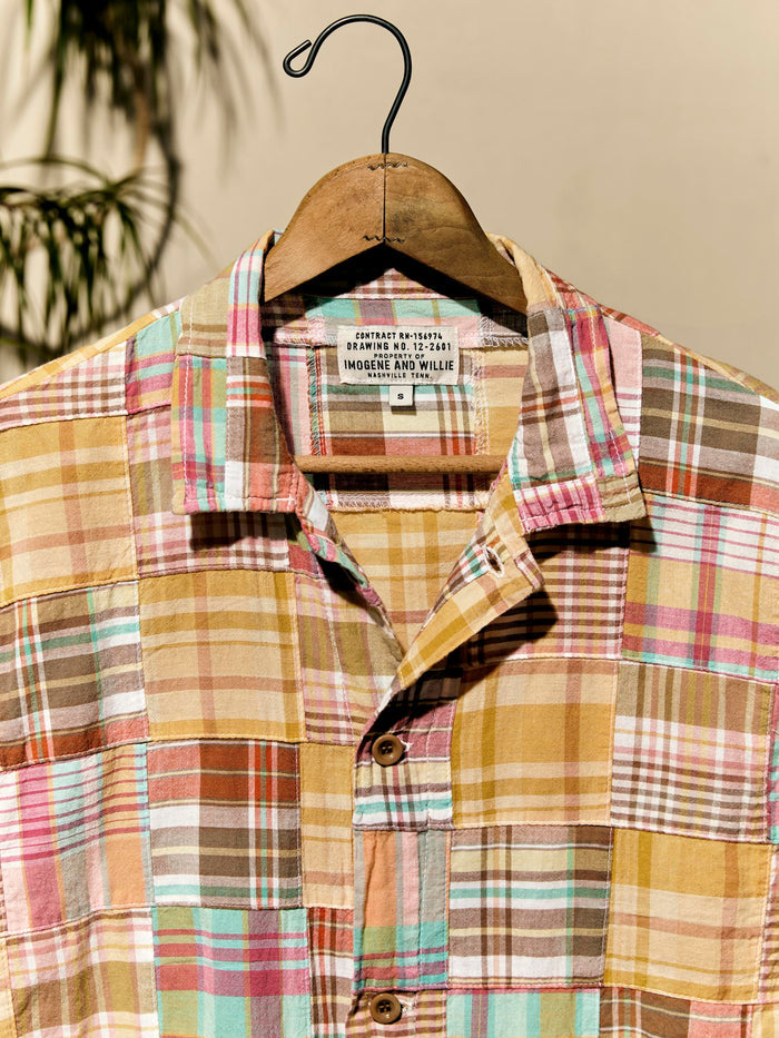 Tan madras jacket in townsend
