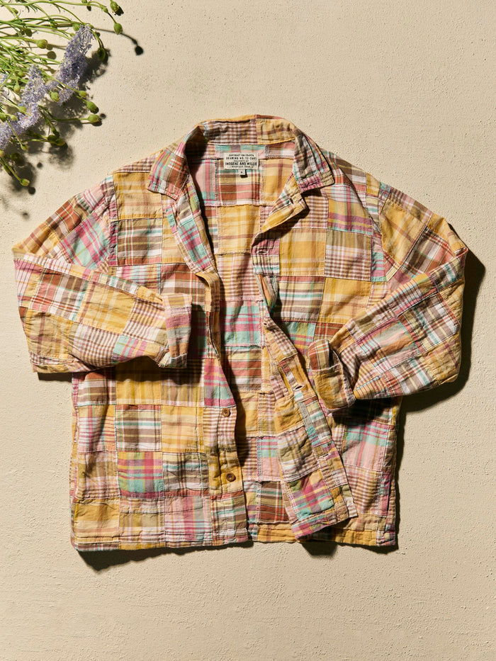 Tan madras jacket in townsend
