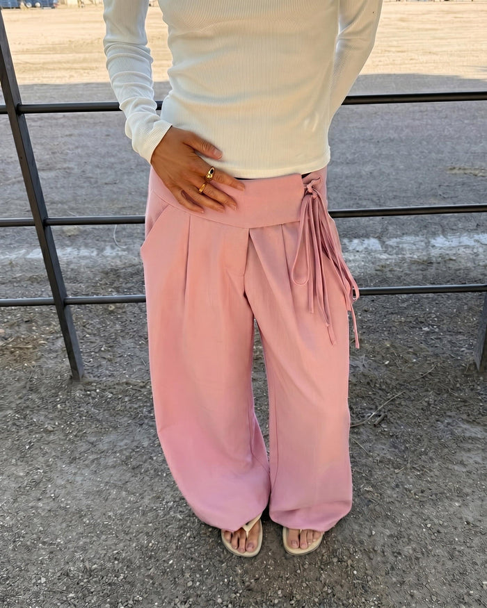 MAIA SUIT PANT - LIGHT PINK