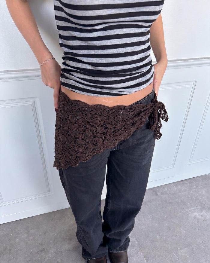 MANILLA HIP SCARF - HOT FUDGE