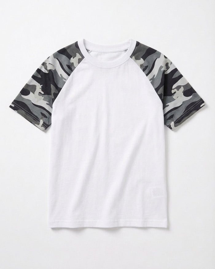 MARIE TEE - WHITE/GREY