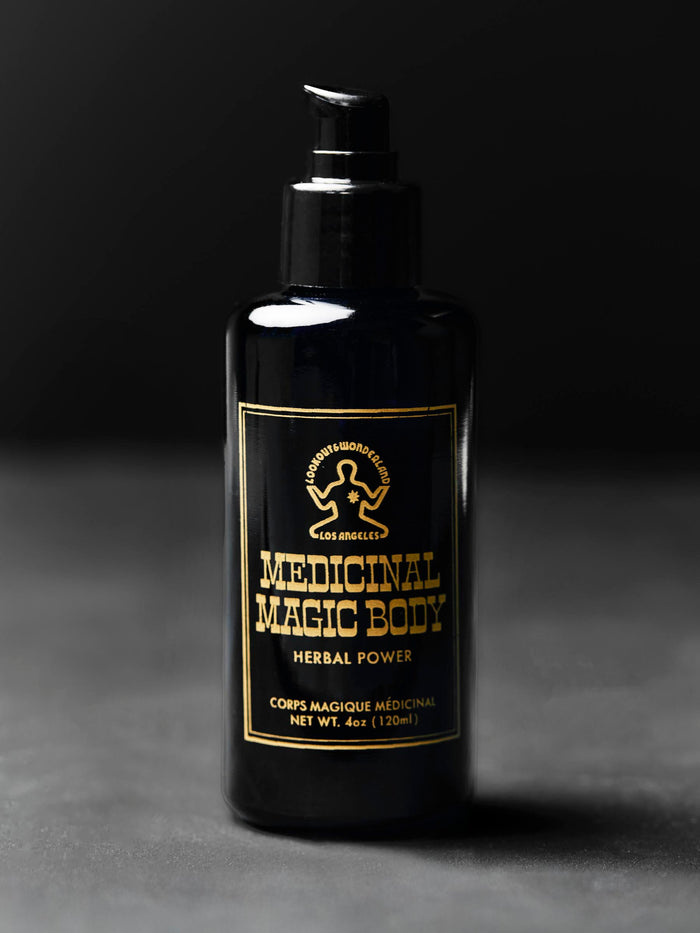 Black medicinal magic body oil