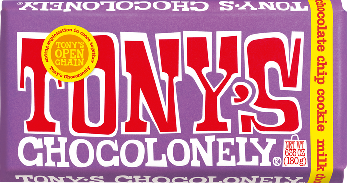 milk chocolate with chocolate chip cookie-Tony’s Chocolonely United States