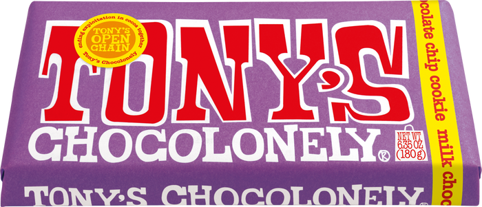 milk chocolate with chocolate chip cookie-Tony’s Chocolonely United States