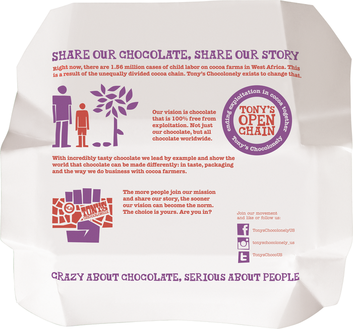 milk chocolate with chocolate chip cookie-Tony’s Chocolonely United States
