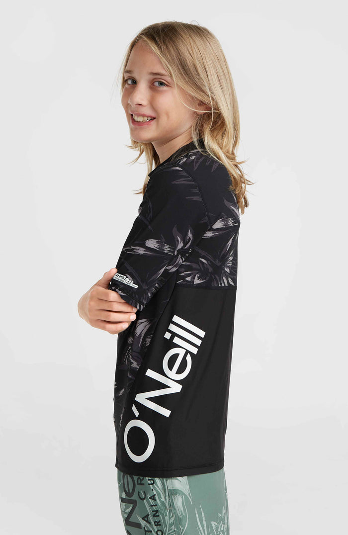 Mix and Match Crazy Short Sleeve Skin | Black Tonal Tropican