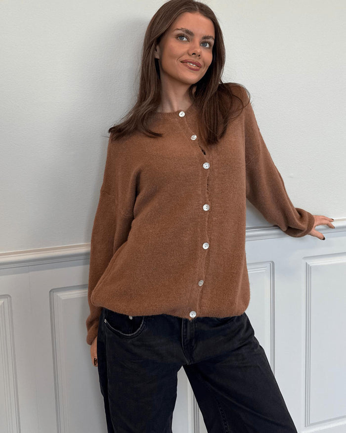MOLLI CARDIGAN - BROWN