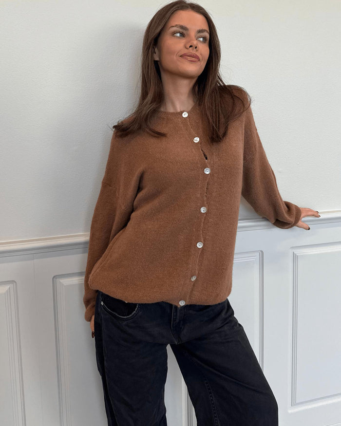 MOLLI CARDIGAN - BROWN