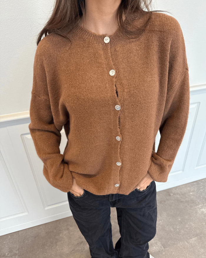 MOLLI CARDIGAN - BROWN