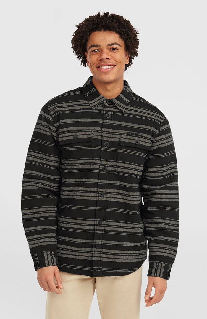 Must-Have Fleece-Lined Shirt | Black Bavaro