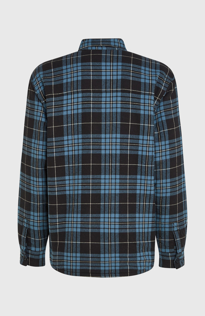 Must-Have Fleece-Lined Shirt | Blue Flannel Check
