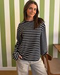 MYNTE STRIPE TEE - NAVY/WHITE