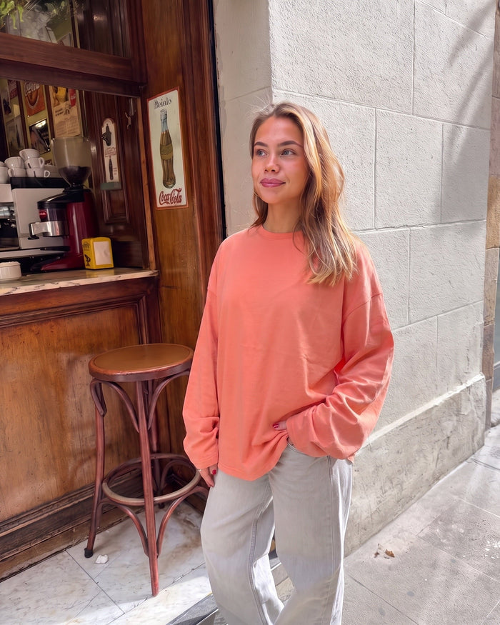 MYNTE TEE - CORAL - Dinvintageshop