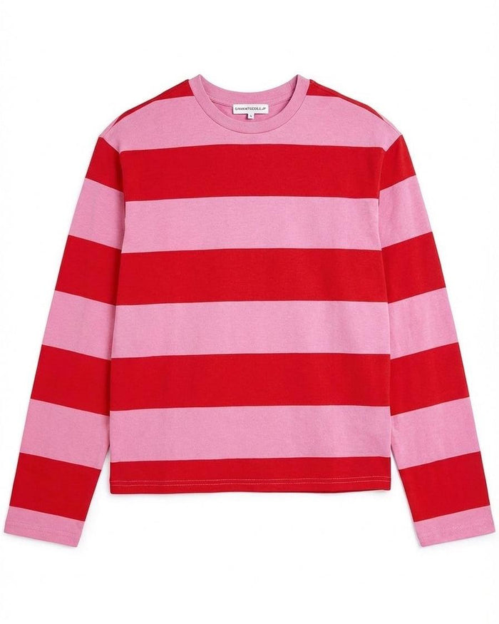 MYNTE WIDE STRIPE - PINK/RED