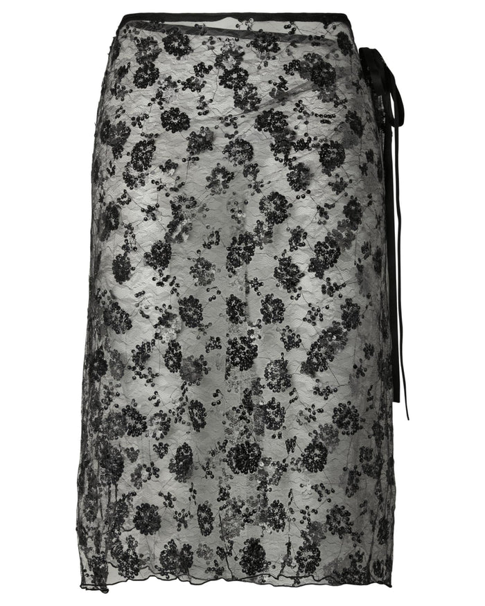 NATASJA LACE SARONG - BLACK