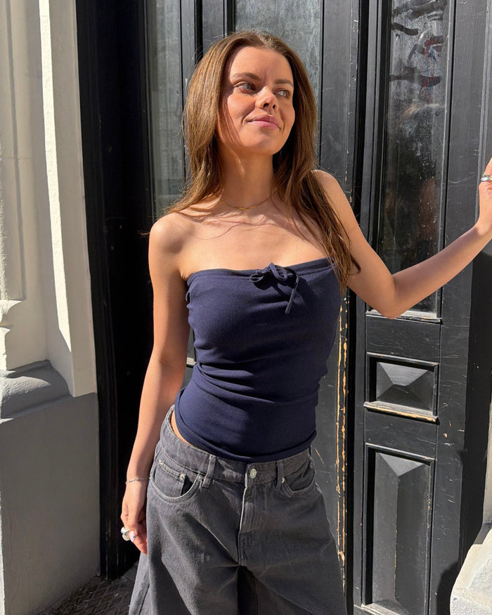 NAYA TUBE TOP - NAVY