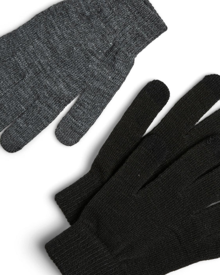 NEW BUDDY HANDSKER (3-Pak) mobilvenlig - 2x SORT/ 1x DK GREY MEL