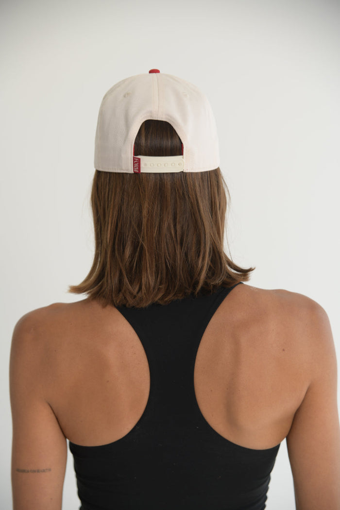 New York FORM Hat - Red/Cream