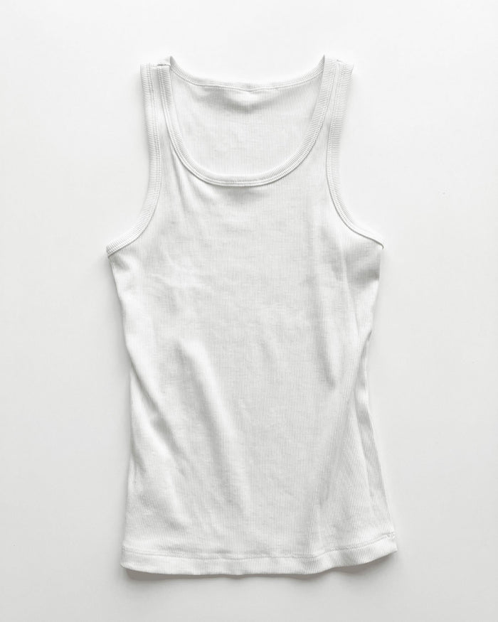 NILLE HIGH TANK TOP - WHITE