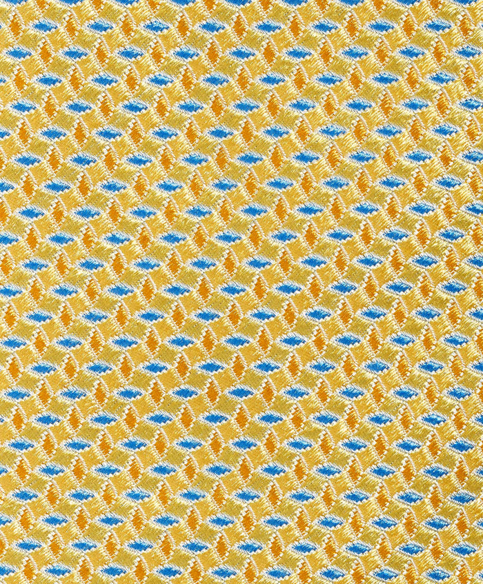 NTR12093744 | Yellow Micro Jacquard Silk Tie