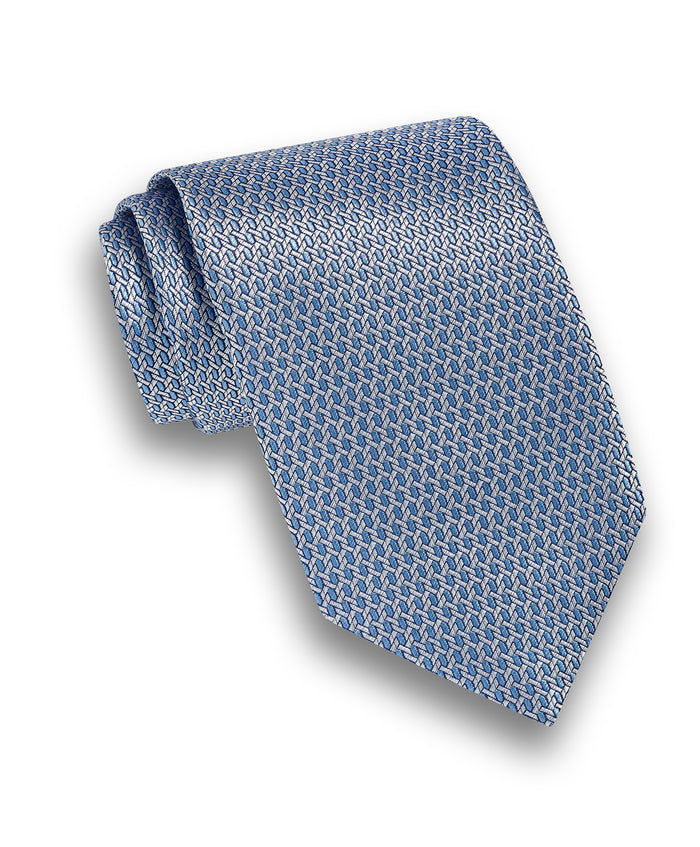 NTR13083454 | Sky Micro Jacquard Silk Tie