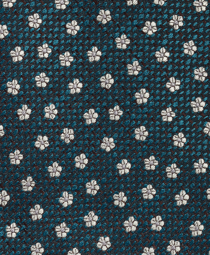 NTR13293437 | Petrol Neat Jacquard Silk Tie