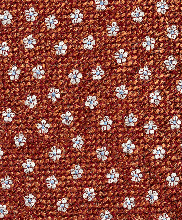 NTR13293804 | Pumpkin Neat Jacquard Silk Tie