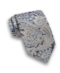 NTR13596412 | Navy Paisley Jacquard Silk Tie