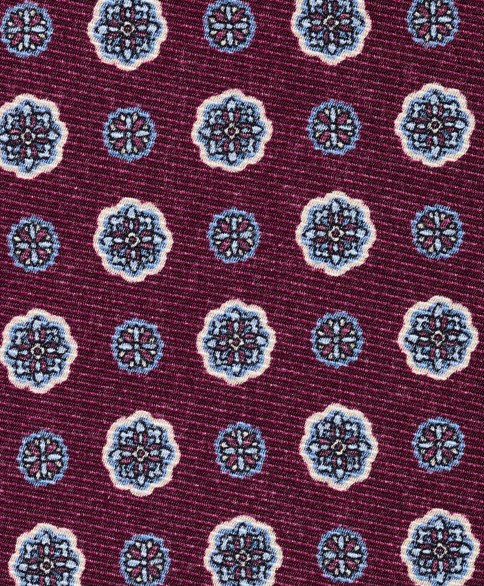 NTR13691615 | Merlot Geometric Silk Tie