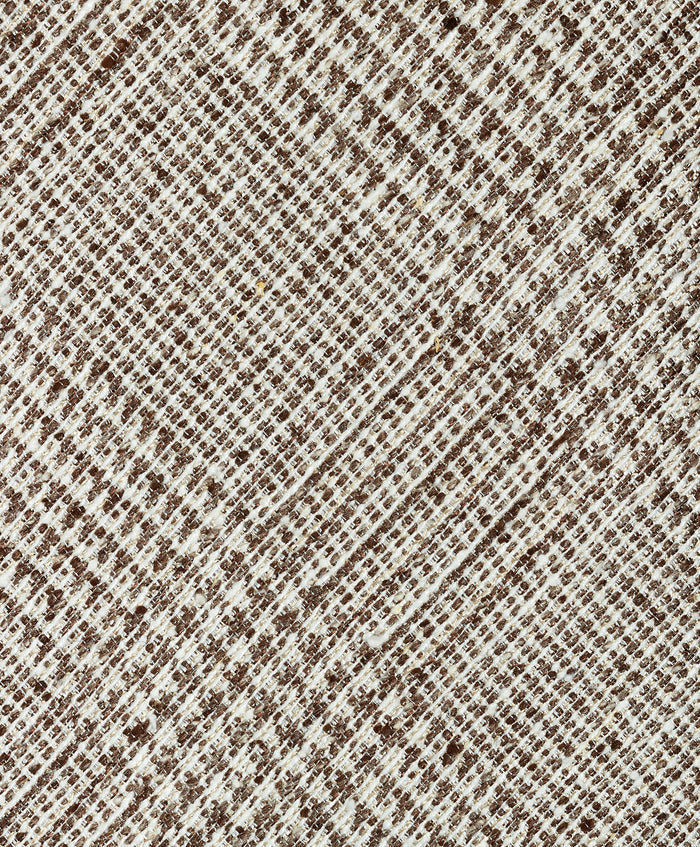 NTR13899212 | Chocolate Plaid Silk Bourette Tie
