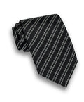 NTR13998002 | Black Stripe Jacquard Silk Tie